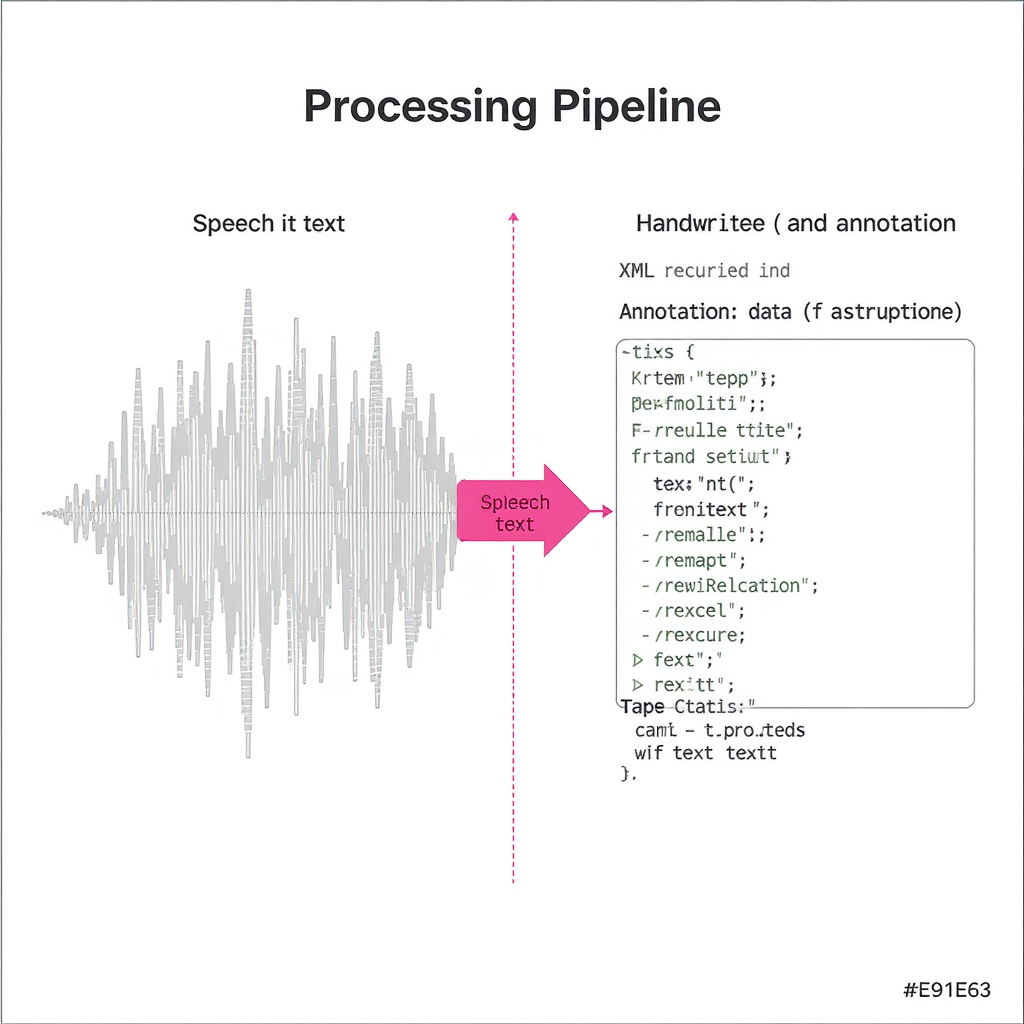Voice and Handwriting Processing Pipeline