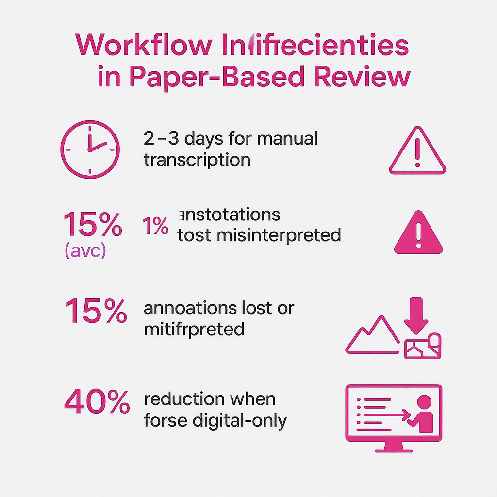 Workflow Inefficiencies in Paper-Based Review