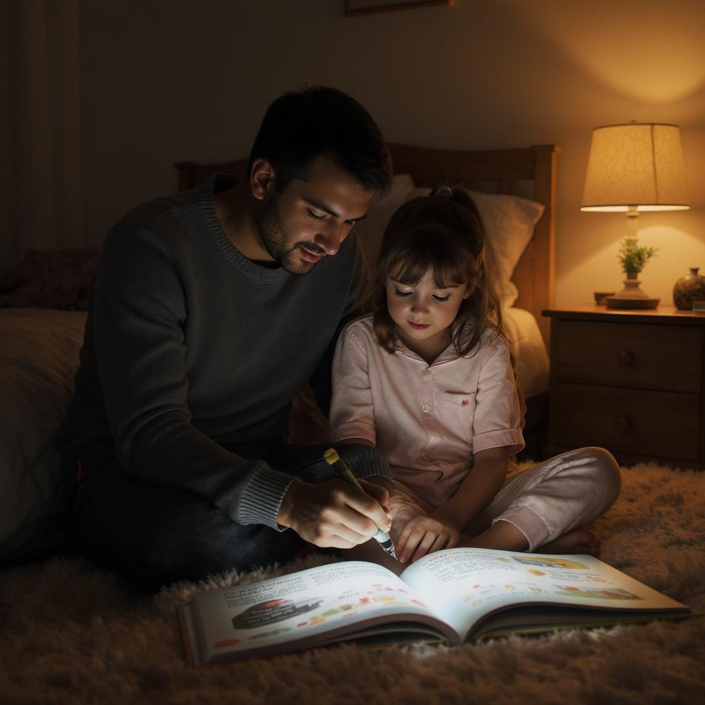 Parents reading with children