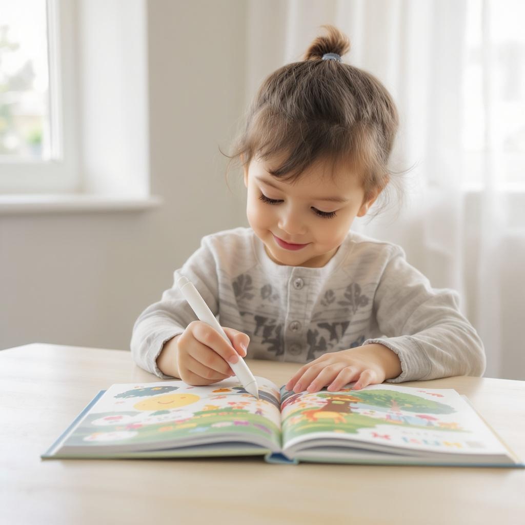 Child using Papiro pen